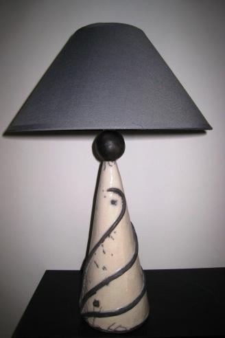 lampe cône blanche